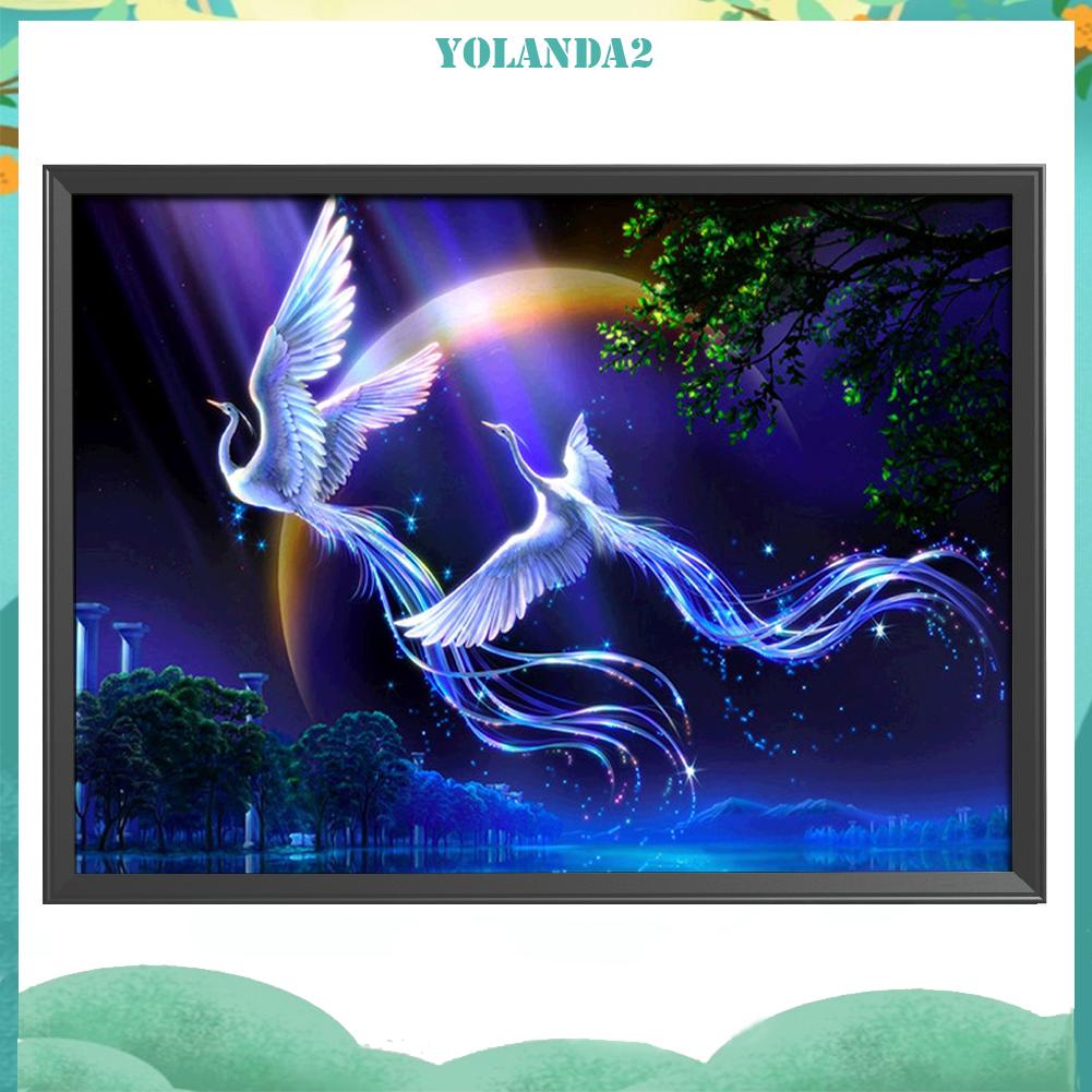 Tranh thêu chữ thập hình phượng hoàng 11ct tiện lợi