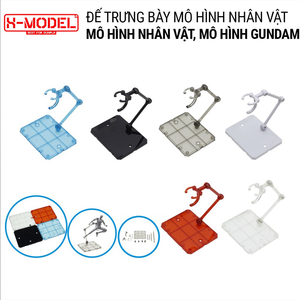 Đế trưng bày nhân vật, đồ chơi mô hình Gundam X MODEL XH021 Action Base kiểu mới cho Mô Hình gundam 1/144