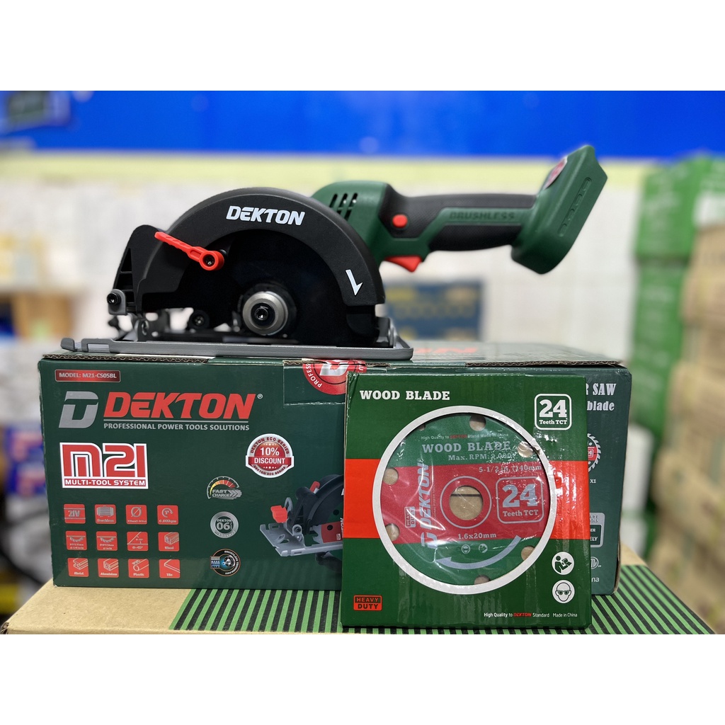 MÁY CƯA DĨA PIN 140MM DEKTON M21-CS05BL ( BODY )