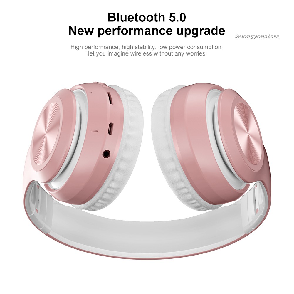 Bộ Tai Nghe Bluetooth 5.0 Không Dây Avp68 Có Thể Gấp Gọn Tiện Dụng