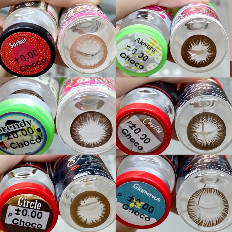 32 mẫu lens choco-socola HOT size to_không độ (FREE SHIP)