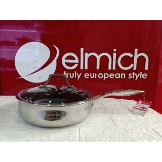 Mua CHẢO CHỐNG DÍNH INOX 3 lớp đáy liền 304 ELMICH POTENZA 20CM EL3256  24CM EL3257  26CM EL3258 chảo xào chảo rán