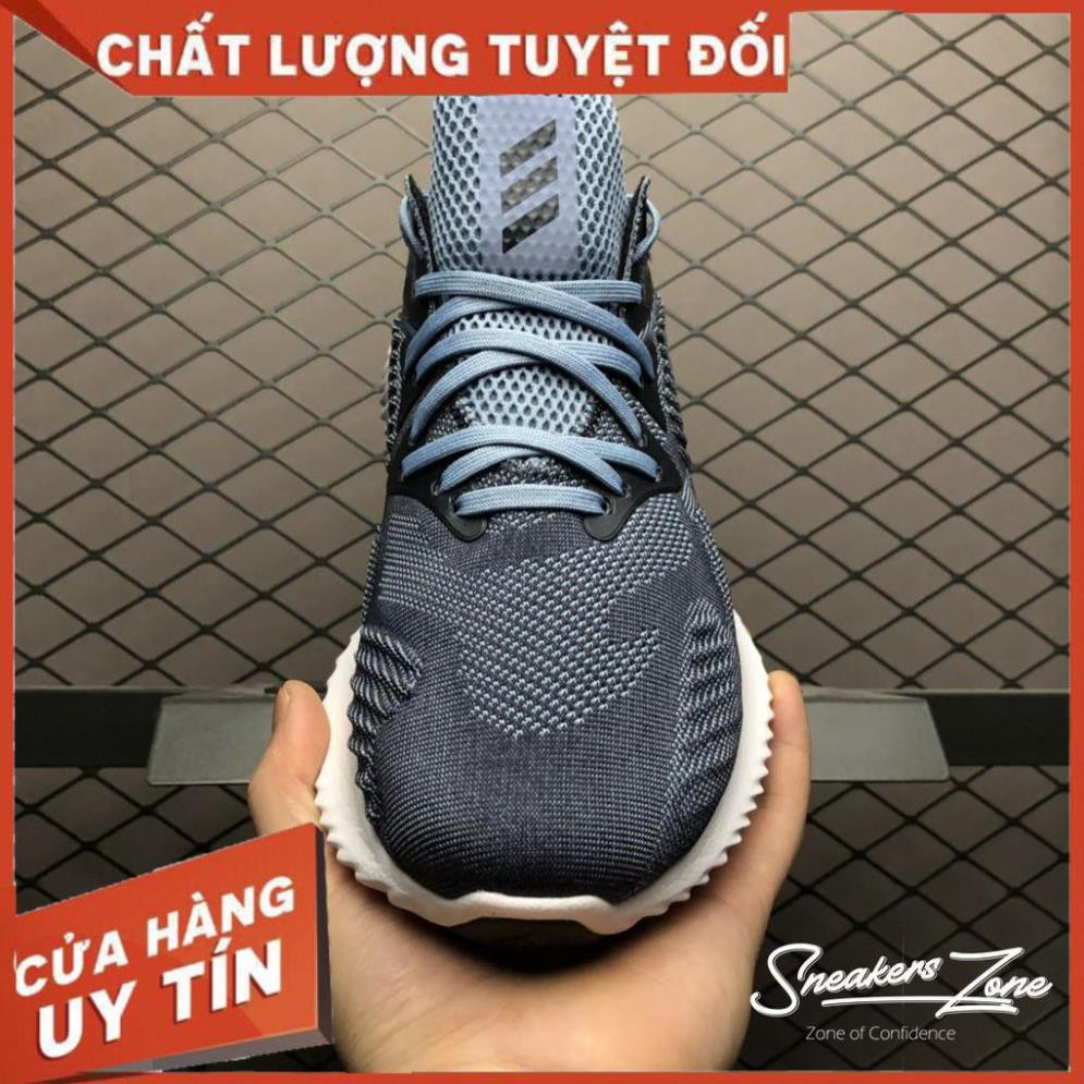 (FREE SHIP + HỘP + QUÀ) Giày thể thao sneaker nam nữ ALPHABOUNCE Beyond 2018 xanh dương xanh nước biển