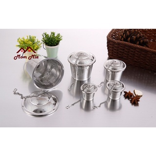 Dụng cụ lọc trà, lọc gia vị nấu thép không gỉ, nhiều kích thước - I006, I040