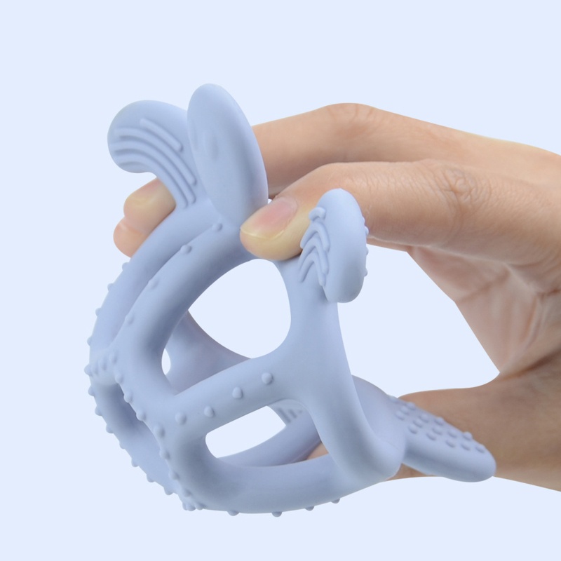 Đồ Chơi Gặm Nướu Hình Rùa Biển Hoạt Hình Bằng Silicone Dành Cho Trẻ