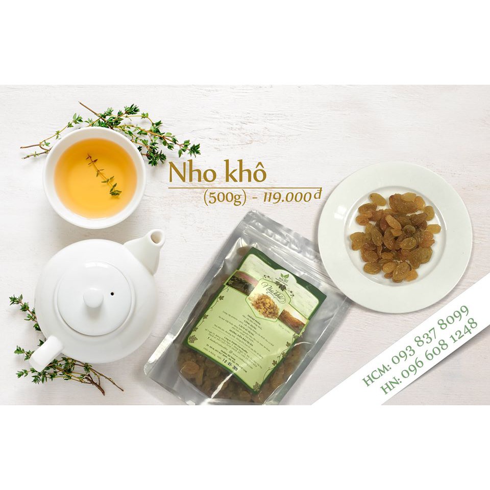 Bịch Nho khô 500gr Nguyên chất