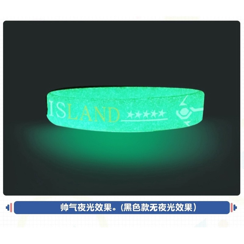 Vòng đeo tay thời trang chất liệu silicon họa tiết hình nhân vật Anime