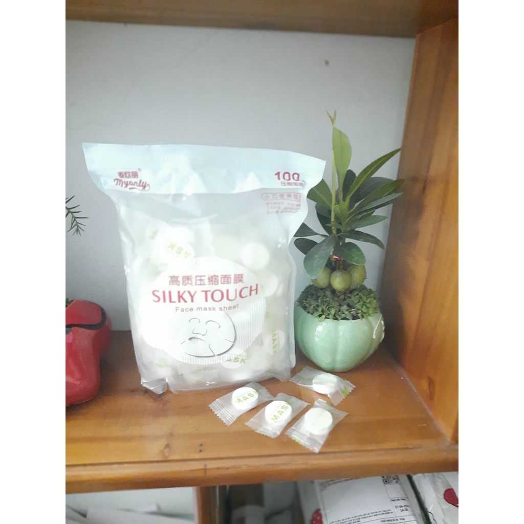 Mặt nạ nén dạng viên kẹo Lotion mask thương hiệu SILK TOUCH tiện dụng