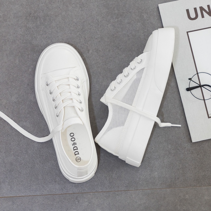 Giày thể thao lưới DD&OO  đế dày 5cm, đi hè siêu êm siêu thoáng