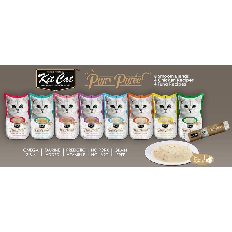 Pate Kitcat Purr Puree 4 tuýp