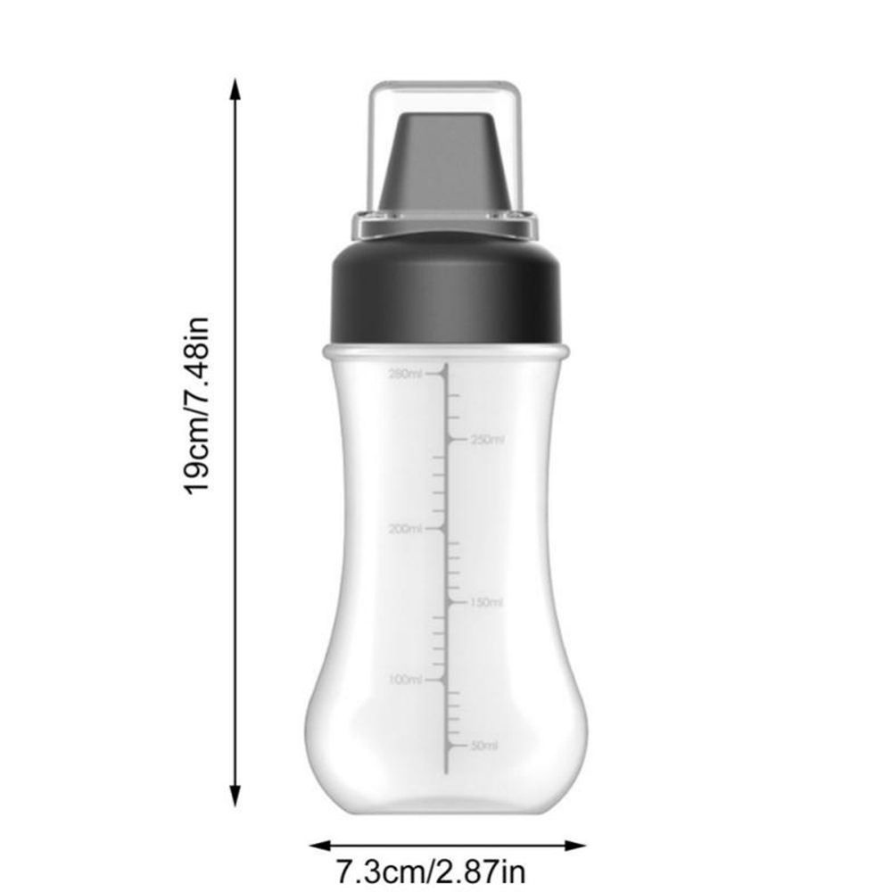 YIYU Chai Nhựa Đựng Nước Sốt 5 Lỗ 350ml Có Vòi Rót Tiện Dụng