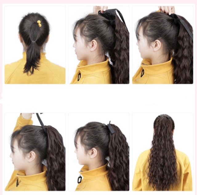 ❤️TÓC XÙ LOẠI CỘT VÀ NGOẠM❤️ FREESHIP 50K ĐỦ MÀU CHẤT TƠ CAO CẤP
