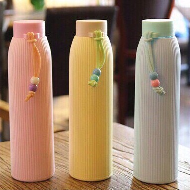 BÌNH ĐỰNG NƯỚC, CÀ PHÊ, TRÀ SỮA, BÌNH PHA TRÀ VỎ GÂN SỌC HÀN QUỐC GIỮ NHIỆT TỐT - BÌNH GIỮ NHIỆT ĐA SẮC CHẤT LƯỢNG CAO