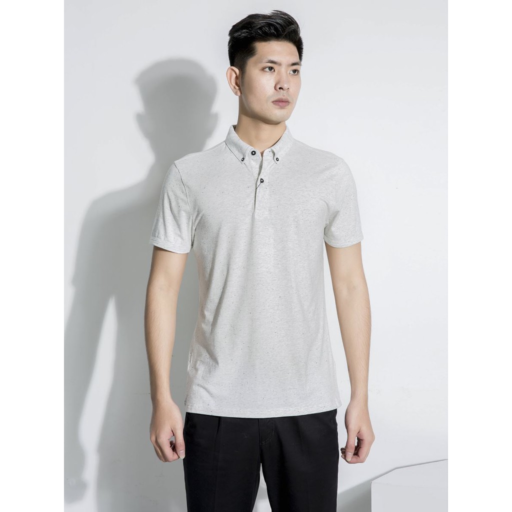 Áo polo nam ARISTINO họa tiết phẩy sợi, sắc màu trẻ trung, kết hợp cổ áo button down chỉn chu - APS015S8 | BigBuy360 - bigbuy360.vn