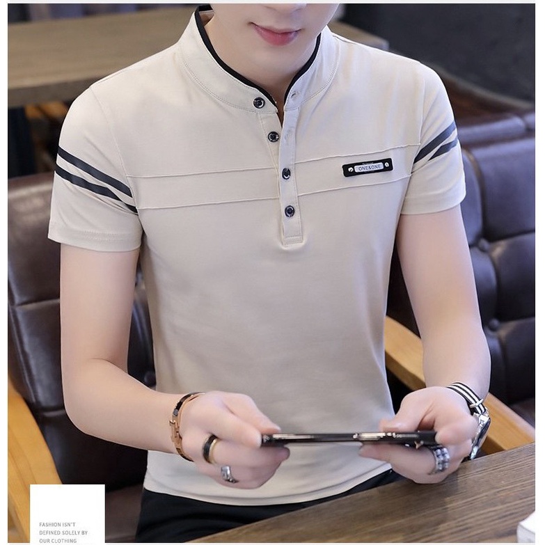 Áo thun nam cổ tàu tay ngắn vải thun cotton co giãn mềm mịn thoải mái size 40kg đên 78kg - MKT470