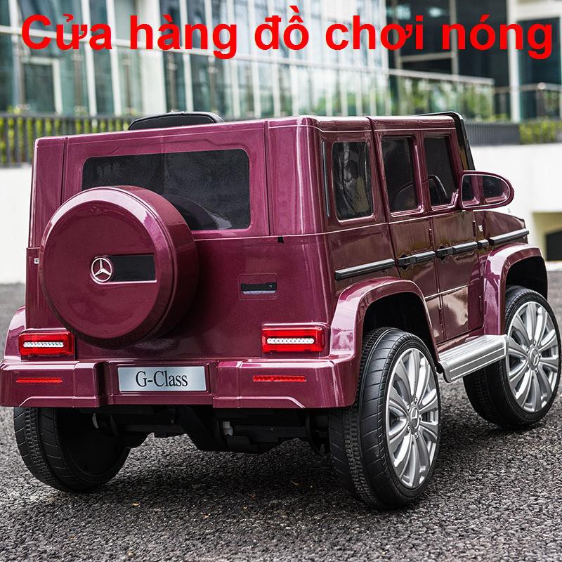 Xe ô tô điện trẻ em Benz big G bốn bánh địa hình đồ chơi có thể ngồi trên người với đẩy điều khiển từ xa <