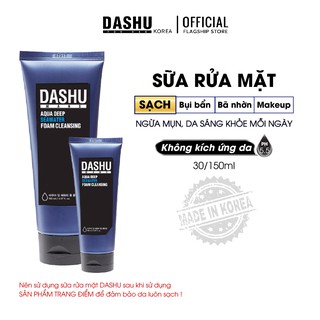 Sữa Rửa Mặt DASHU Man's Aqua Deep Seawater Foam Cleansing nam nữ 150ml