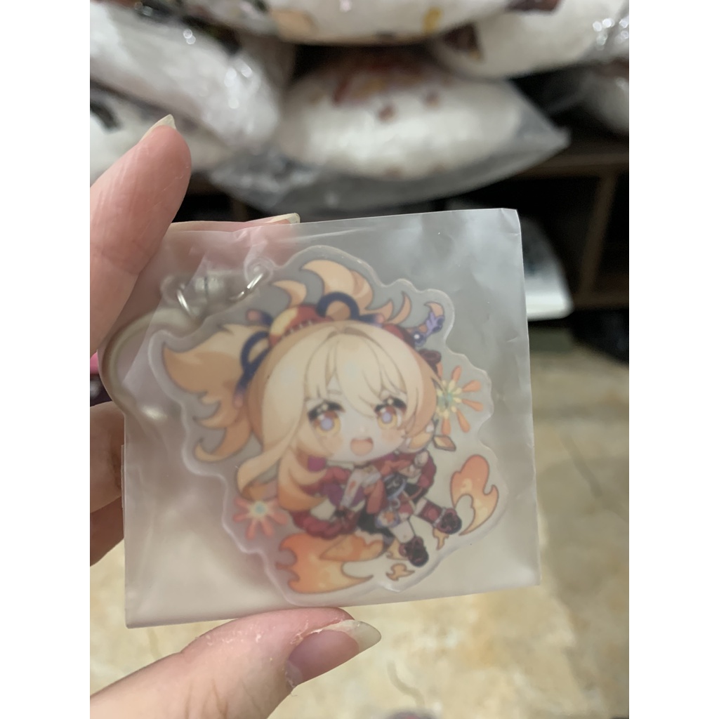 Móc khóa genshin impact cute ayaka yoimiya sayu eula rosaria yanfei kazuha