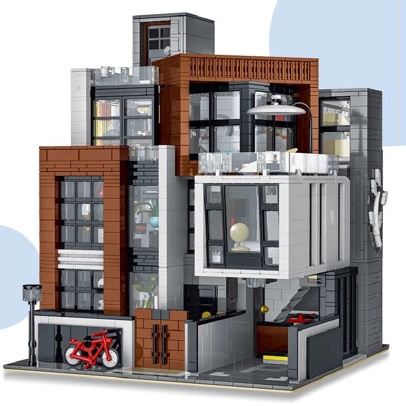 Đồ chơi Lắp ráp Mô hình MOKE 10204 Modern Villa Compatible MOC 87366 Modular Building Blocks