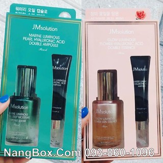 (Đủ Bill) SET Tinh Chất Dưỡng Ẩm Căng Bóng Da JMSOLUTION DOUBLE AMPOULE