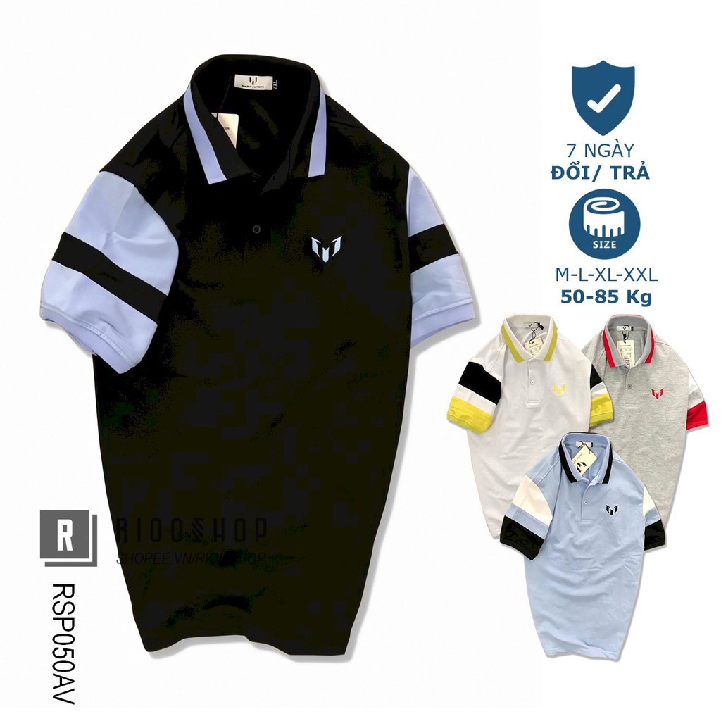 Áo thun nam có cổ đẹp Marc phối màu RSP050AV - áo polo nam cá sấu Riooshop