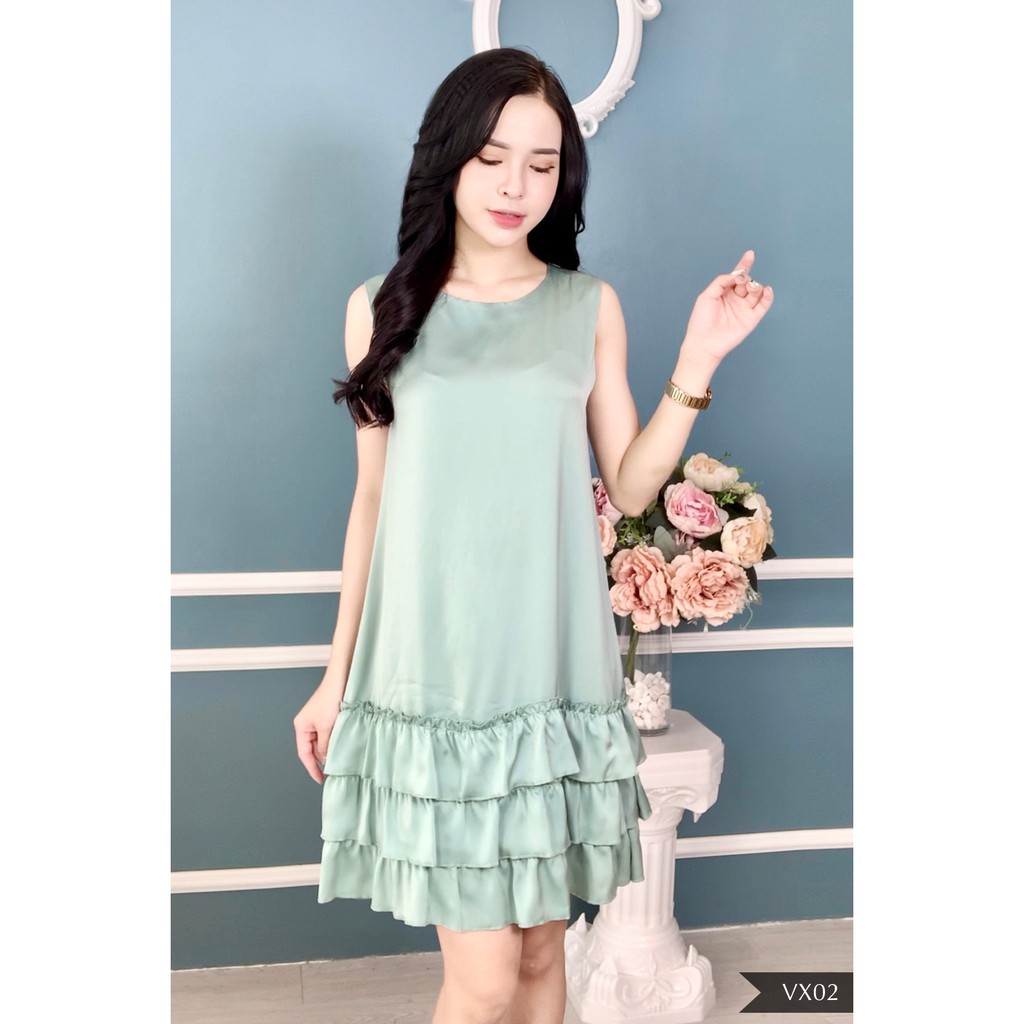 [Có Size Tới 75kg] Váy, đầm lụa sát nách ❤️ chất lụa ngọc trai cao cấp mềm mịn, thoáng mát, dễ thương | BigBuy360 - bigbuy360.vn