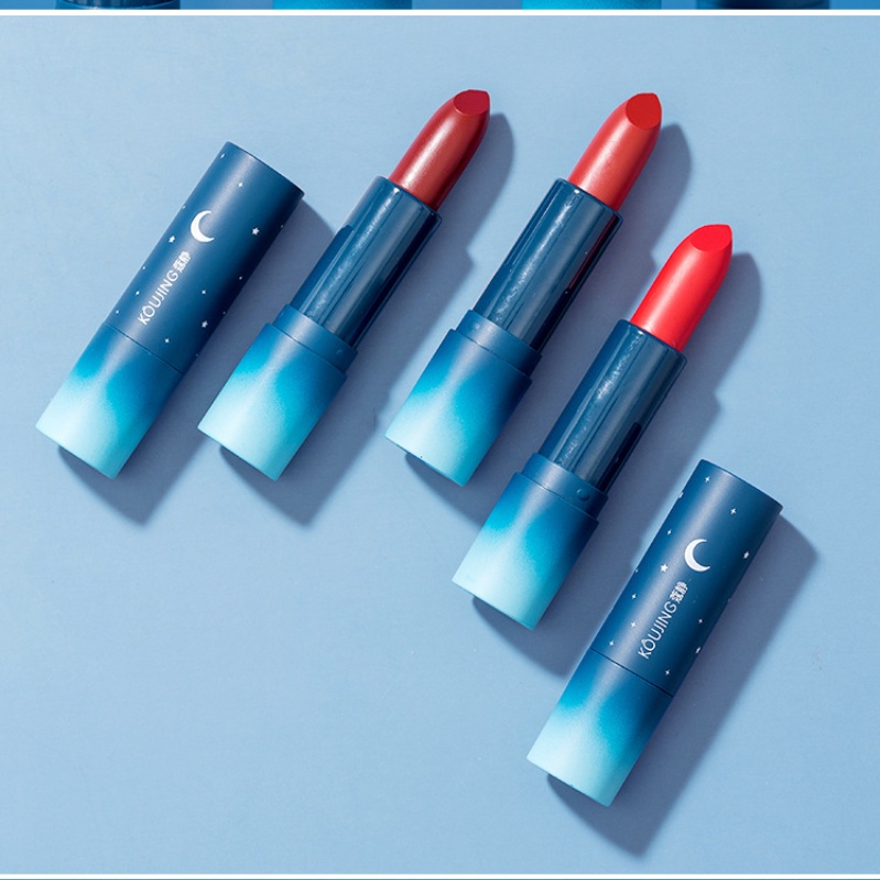 Son môi KOUJING dưỡng ẩm không phai màu lâu trôi thiết kế vỏ lấp lánh đẹp mắt