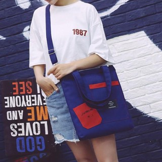 tote phối 2 túi ngoài