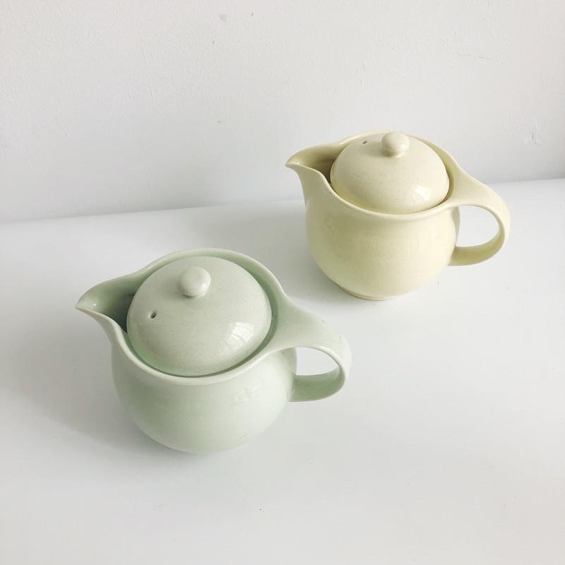 Ấm trà gốm vintage đáng yêu màu pastel Nhật Hàn