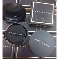 Phấn Nước Aprilskin Magic Cushion spf 50/pa++++ 3 in 1 - phấn phủ, kem nền và kem che khuyết điểm.( Auth )