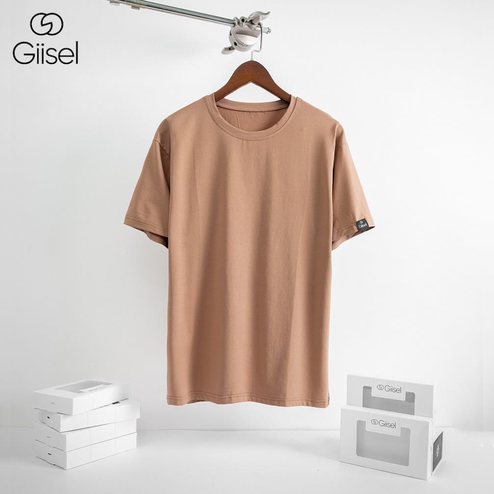 Áo phông nam nữ thun unisex trơn cotton cổ tròn tay lỡ form rộng oversize basic 1 màu đẹp cao cấp rẻ Giisel *