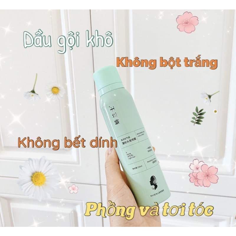 dầu gội xịt khô giúp tóc bồng bềnh suốt 8 tiếng