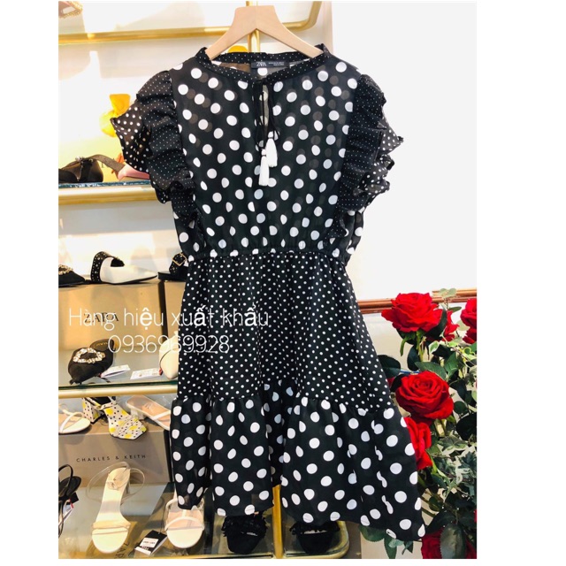 Váy chấm bi zara ( hàng xuất )
