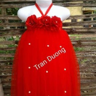 Đầm đỏ đẹp cho bé