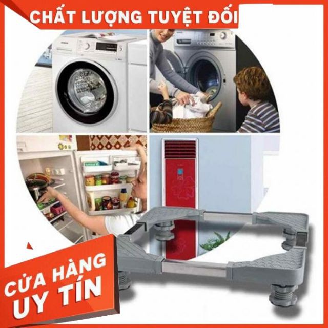 Kê chân tủ lạnh / máy giặt điều chỉnh kích thước inox cao cấp