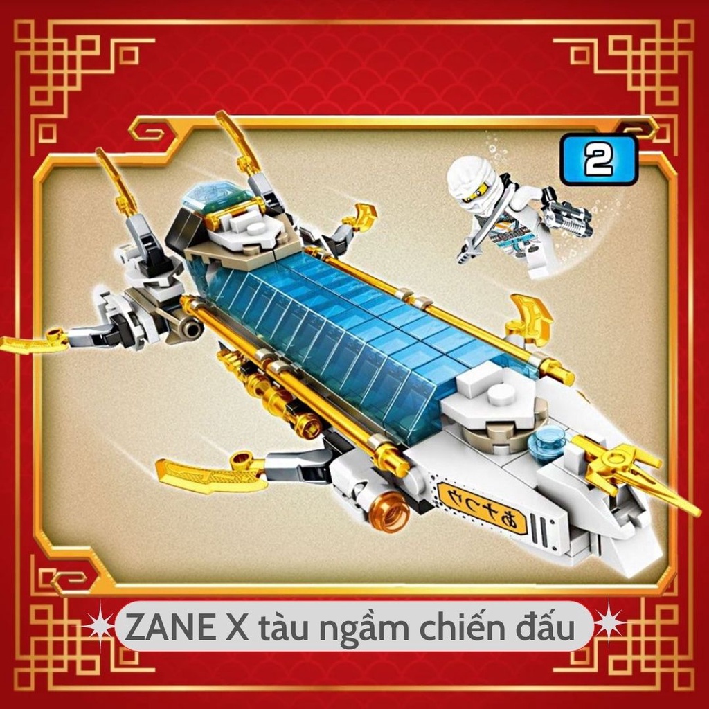 Đồ chơi lắp ráp, lego ninjago mẫu A8116-cuộc chiến dưới đáy đại dương +200PCS/bộ