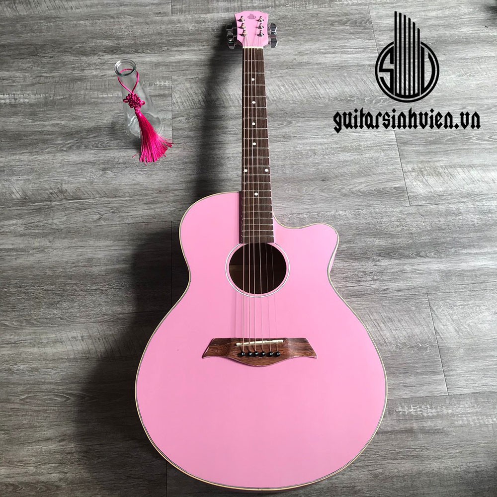 Đàn guitar acoustic có ty chỉnh SV750A - Aciton thấp dễ tập - Kèm 7 phụ kiện ( ưu đãi capo chỉ 9k)