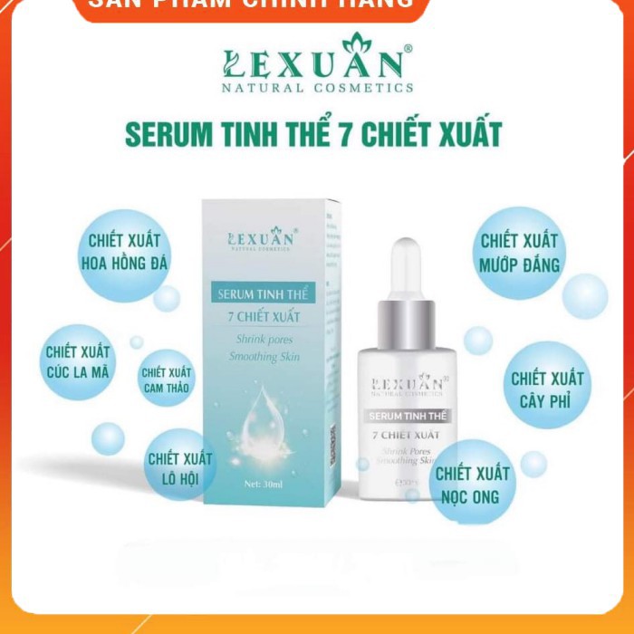 Serum Tinh Thể 7 Chiết Xuất Lê Xuân ❤️CHÍNH HÃNG❤️Hỗ trợ se nhỏ lỗ chân lông,Dưỡng da, dưỡng ẩm da | BigBuy360 - bigbuy360.vn