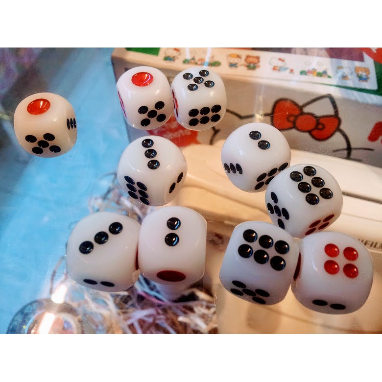 Xí ngầu nghệ hoa 6 viên 12 ly