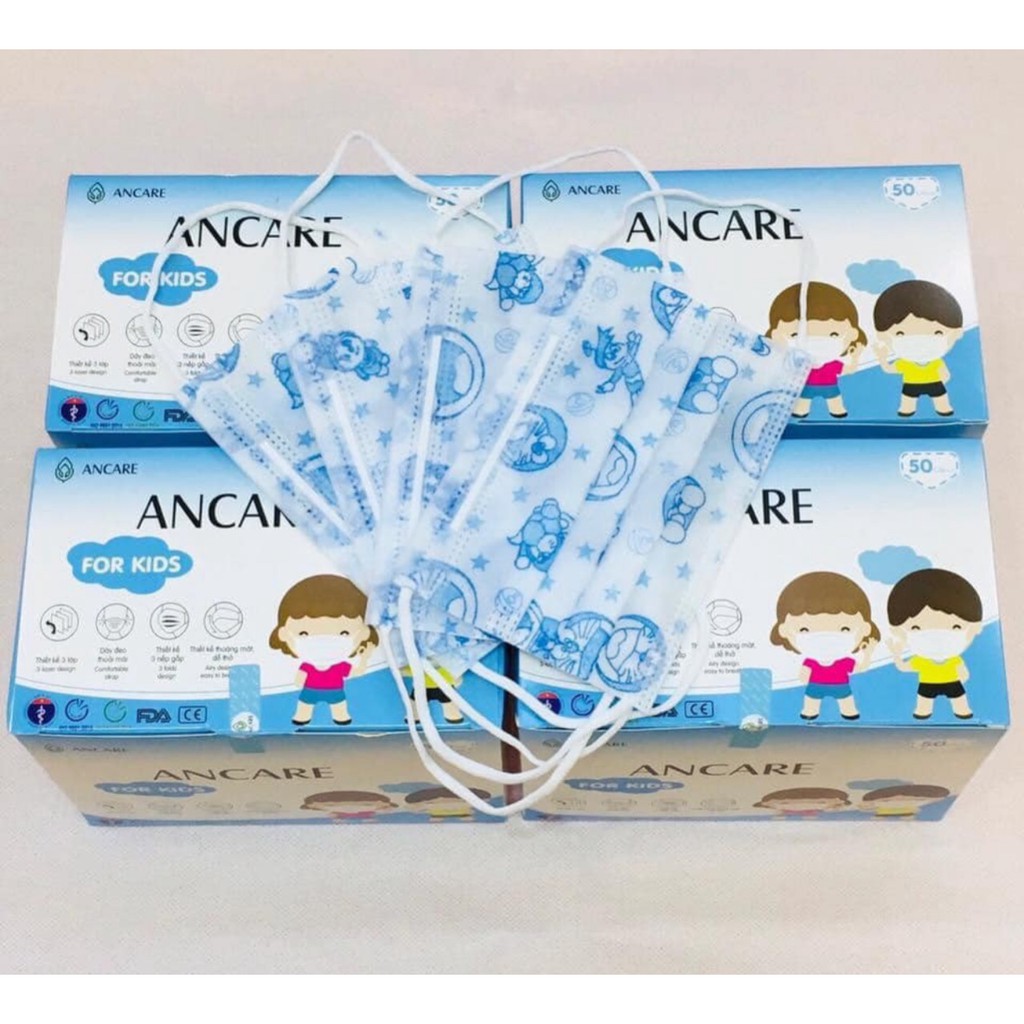 [SIÊU SIÊU RẺ]Khẩu Trang Y Tế 4 Lớp Giấy Kháng Khuẩn Trẻ Em Hôp 50 cái | BigBuy360 - bigbuy360.vn