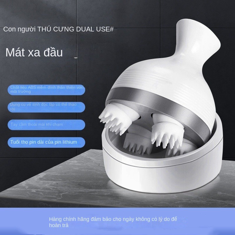 Máy mát-xa da đầu thư giãn sau khi mát-xa cổ và chân Máy mát-xa đầu cầm tay bằng điện (kho hàng tại địa phương)