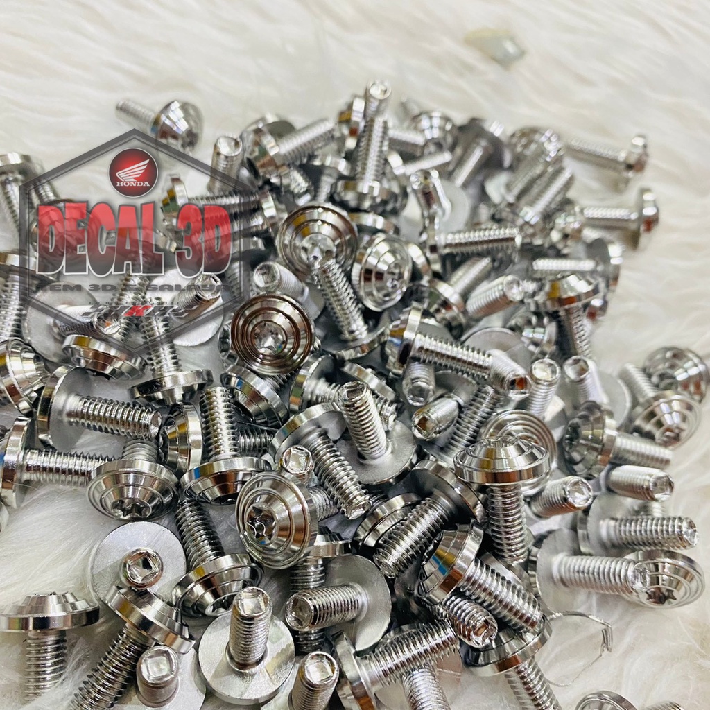 Ốc Áo Salaya 4 li 5li 6 ly Đầu Phay Thái V2 Gắn Cho Dòng Xe honda yamaha