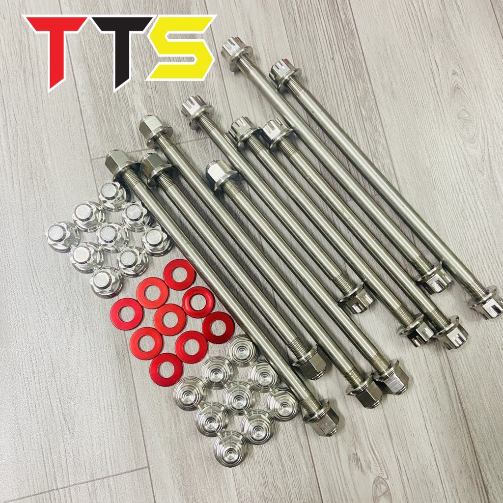 Bộ cốt trước sau kèm tán INOX V1, V2 dành cho tất cả các dòng xe HONDA, YAMAHA, SUZUKI