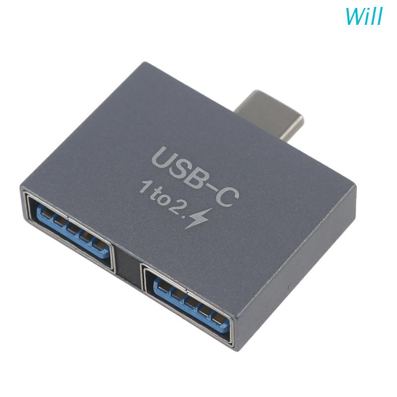 Bộ Chia Cổng USB 3.0 Type C 2 Trong 1 1 Cổng USB C, 2x USB 3.0 Female 10Gbps