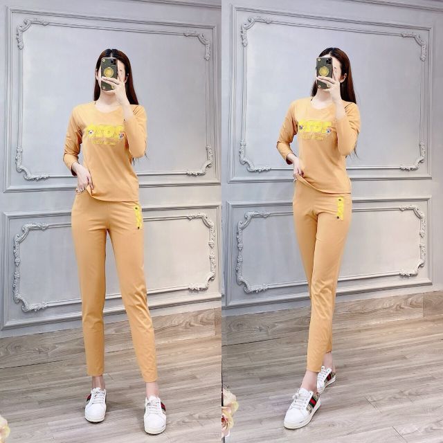 Đồ Bộ Thu Đông Tay Dài Đồ Bộ Nữ Mặc Nhà Đẹp | BigBuy360 - bigbuy360.vn