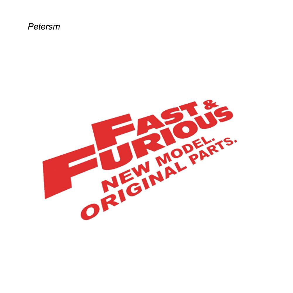 Đề can dán trang trí xe ô tô hình nhóm nhạc Fast Furious