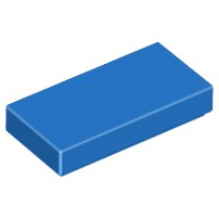 Gạch Lego tấm 1 x 2 trơn / Lego Part 3069b: Tile 1 x 2 with Groove