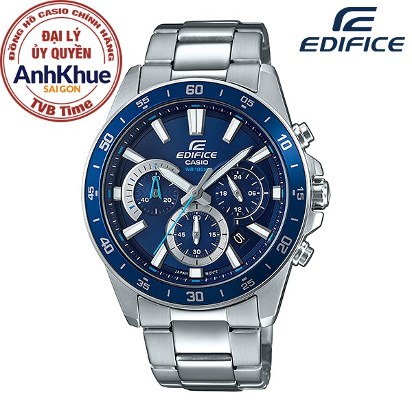 Đồng hồ nam dây kim loại Casio Edifice chính hãng Anh Khuê EFV-570D-2AVUDF (43mm)