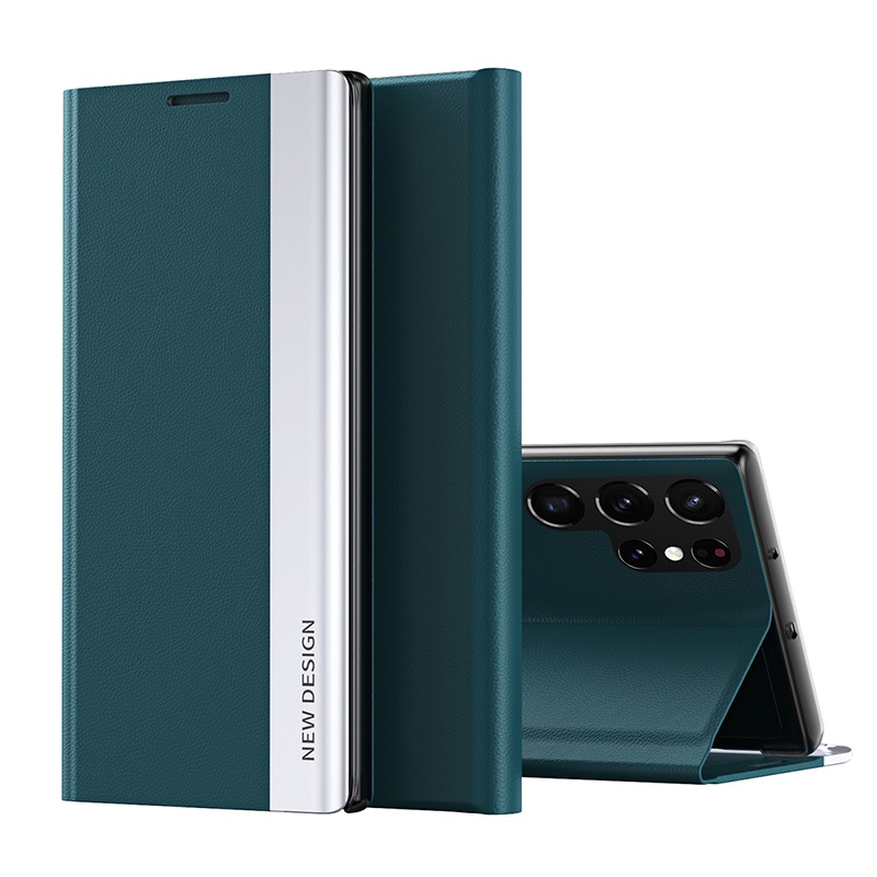 Bao Da Điện Thoại Nắp Gập Từ Tính Tích Hợp Giá Đỡ Sang Trọng Dành Cho Samsung Galaxy S22,S22 +, S22 Ultra