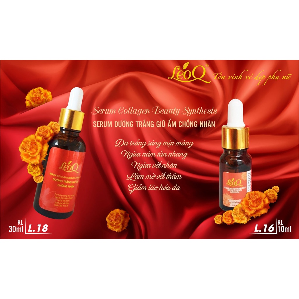 Serum collagen dưỡng trắng da LeoQ 10ml - 30ml